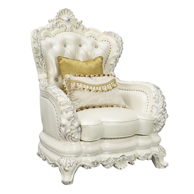 ACME LV01226 Adara Chair with 2 Pillows  1