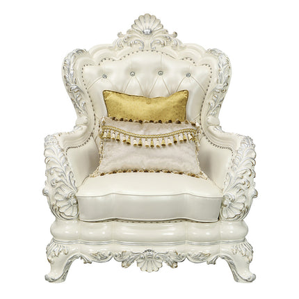 ACME LV01226 Adara Chair with 2 Pillows  2