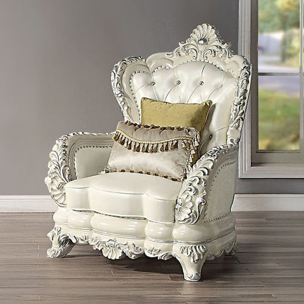 ACME LV01226 Adara Chair with 2 Pillows