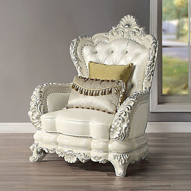 ACME LV01226 Adara Chair with 2 Pillows ACME Furniture