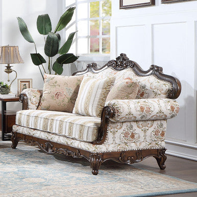 ACME LV01274 Nayla Loveseat with 3 Pillows ACME Furniture