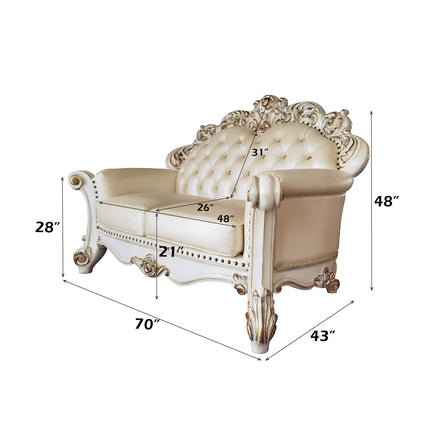 ACME LV01325 Vendom Loveseat with 3 Pillows  6