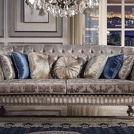 ACME LV01394 Versailles Sofa with 7 Pillows