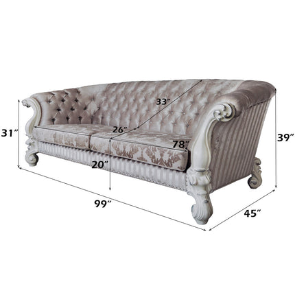 ACME LV01394 Versailles Sofa with 7 Pillows  5