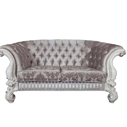 ACME LV01395 Versailles Loveseat with 5 Pillows  1