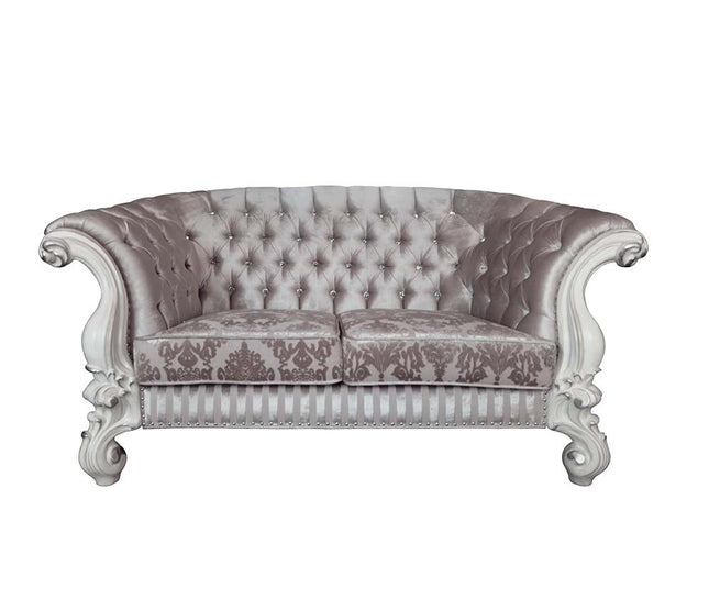 ACME LV01395 Versailles Loveseat with 5 Pillows  1