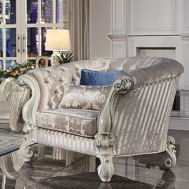 ACME LV01396 Versailles Chair with 2 Pillows ACME Furniture