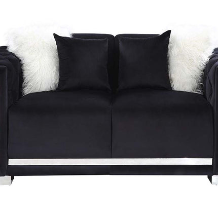 ACME LV01398 Trislar Black Loveseat  1