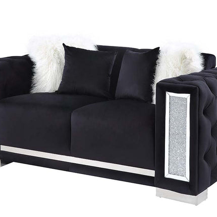 ACME LV01398 Trislar Black Loveseat