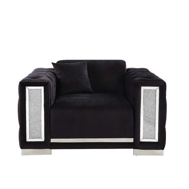 ACME LV01399 Trislar Black Chair ACME Furniture