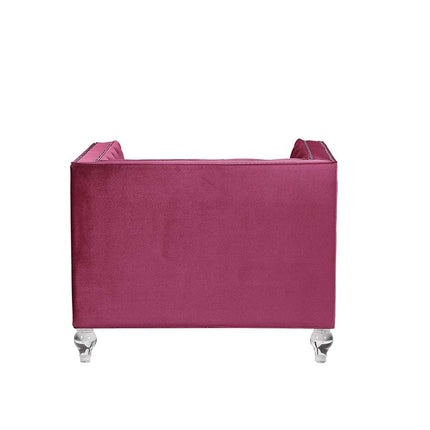 ACME LV01402 Heibero Burgundy Chair  3