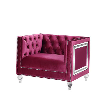 ACME LV01402 Heibero Burgundy Chair