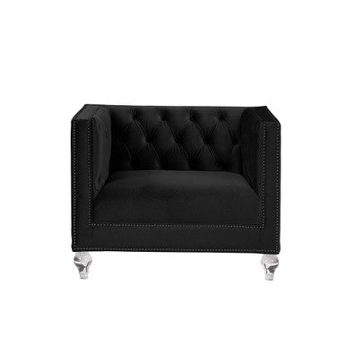 ACME LV01405 Heibero Black Chair ACME Furniture