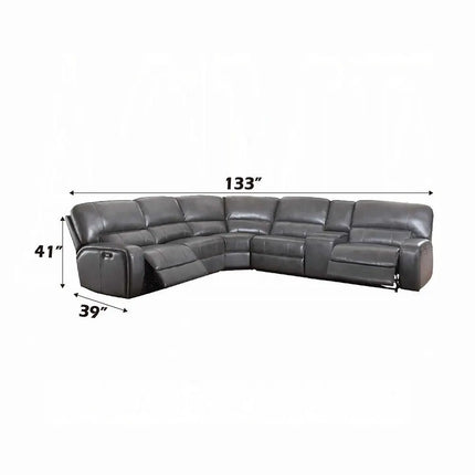 ACME Furniture Saul Power Motion Sectional Sofa LV5374 ACME Furniture