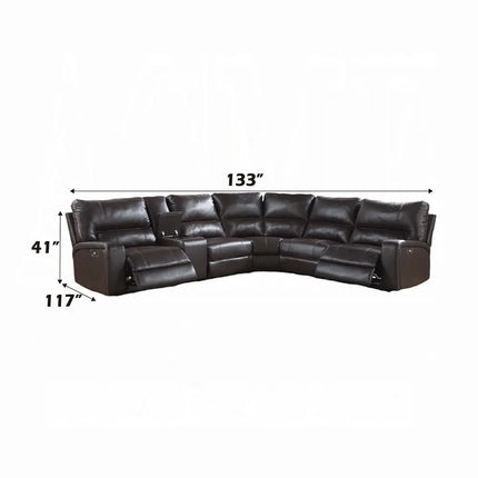 ACME Furniture Saul Power Motion Sectional Sofa LV5374 ACME Furniture