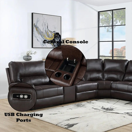 ACME Furniture Saul Power Motion Sectional Sofa LV5374 ACME Furniture