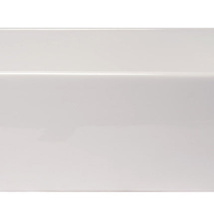 ALFI brand ABF3318S 33" White Thin Wall Single Bowl Smooth Apron Fireclay Kitchen Farm Sink Alfi Brand