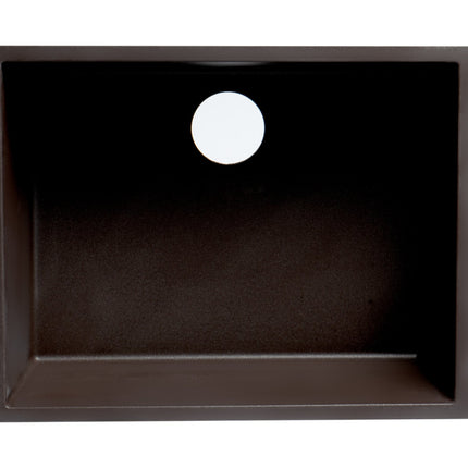 ALFI brand AB2420UM-C Chocolate 24" Undermount Single Bowl Granite Composite Kitchen Sink Alfi Brand