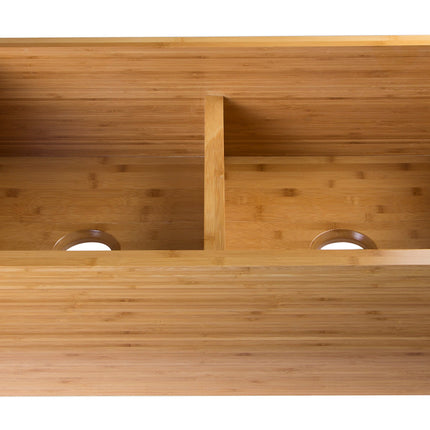 ALFI brand AB3321 33" Double Bowl Bamboo Kitchen Farm Sink Alfi Brand