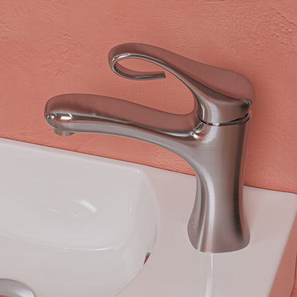 ALFI brand AB1295-BN Brushed Nickel Single Lever Bathroom Faucet ALFI brand