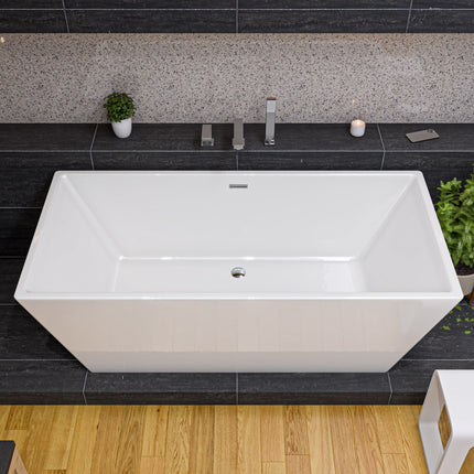 ALFI brand AB2322-BN Brushed Nickel Deck Mounted Tub Filler and Square Hand Held Shower Head Alfi Brand