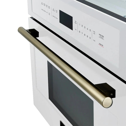 Oliena Espresso White 30 Inch 1750 Watt Compact Oven & 1000 Watt Microwave, 1.6 cu. ft. FORNO