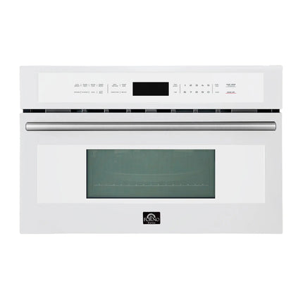 Oliena Espresso White 30 Inch 1750 Watt Compact Oven & 1000 Watt Microwave, 1.6 cu. ft. FORNO
