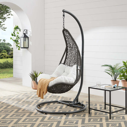 Modway EEI-2276 Abate Wicker Rattan Outdoor Patio Swing Chair Modway