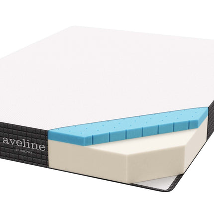 Modway MOD-5343-WHI Aveline 8" Queen Mattress Modway