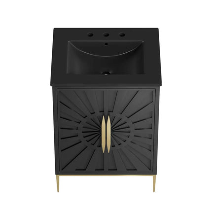 Modway EEI-6289-WHI-BLK Awaken 24" Bathroom Vanity Modway