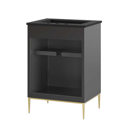 Modway EEI-6289-WHI-BLK Awaken 24" Bathroom Vanity Modway