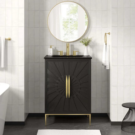 Modway EEI-6289-WHI-BLK Awaken 24" Bathroom Vanity Modway