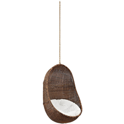 Modway EEI-2658-YLW-WHI-SET Bean Outdoor Patio Swing Chair Without Stand Coffee White Modway