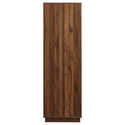 Modway MOD-7164-WAL Bulwark 3-Door Wardrobe Closet Walnut Modway