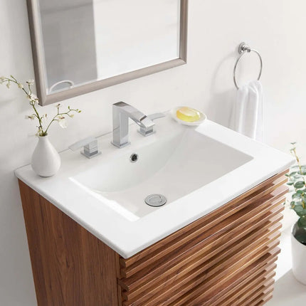Cayman 24" Bathroom Sink in White EEI-3766-WHI Modway
