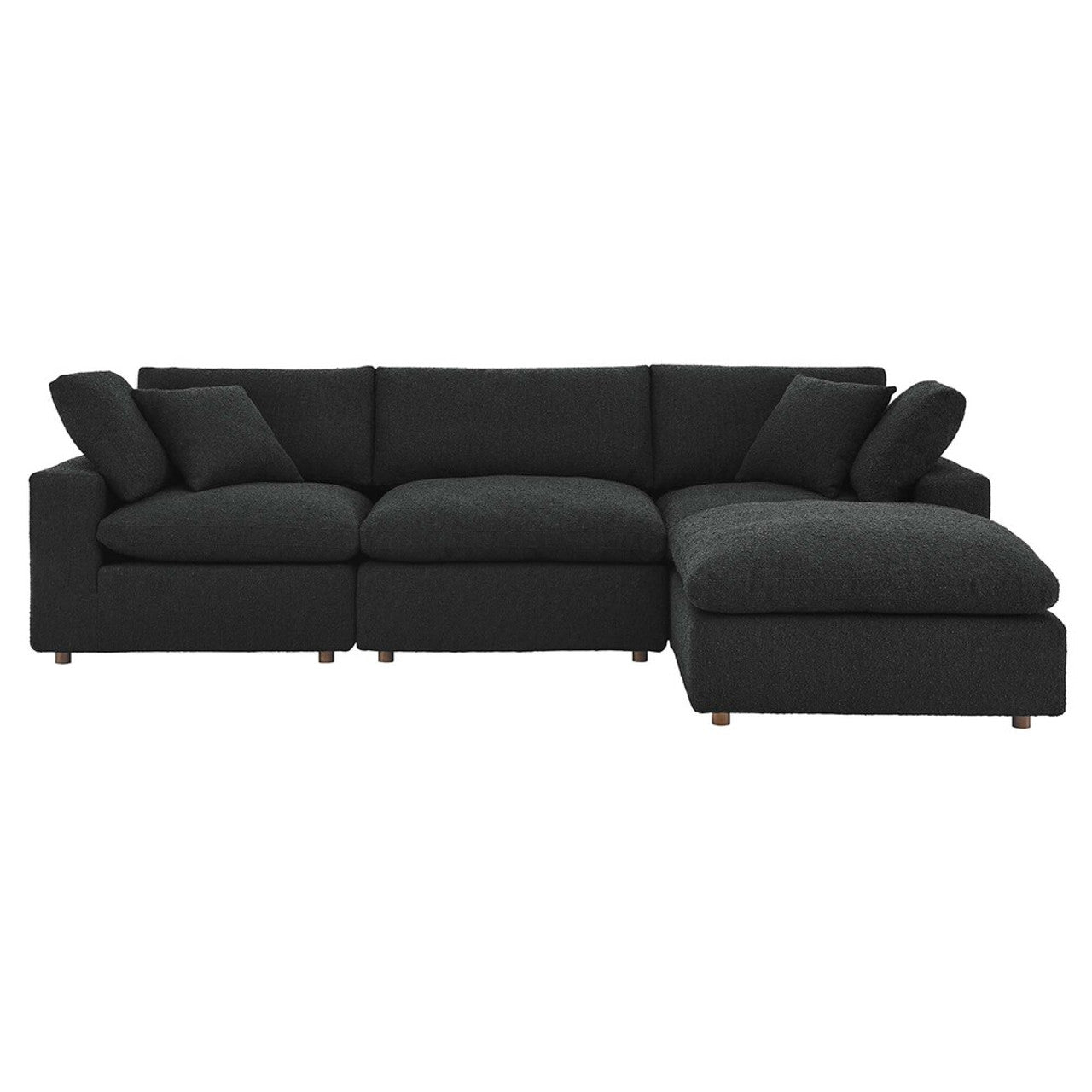 Modway EEI-6363 Commix 4-Piece Down Filled Overstuffed Boucle Fabric Sectional Sofa