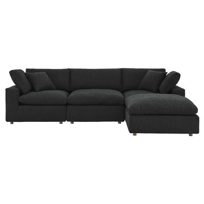 Modway EEI-6363 Commix 4-Piece Down Filled Overstuffed Boucle Fabric Sectional Sofa