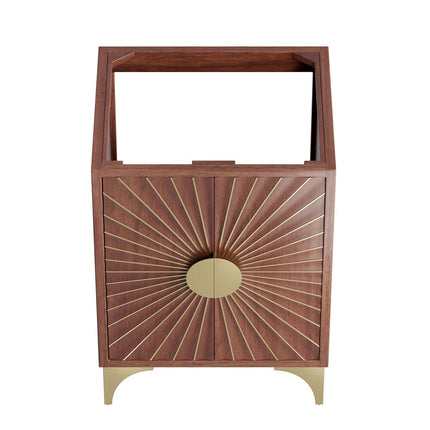Modway EEI-6165-WAL Daylight 24" Bathroom Vanity Cabinet Walnut Modway