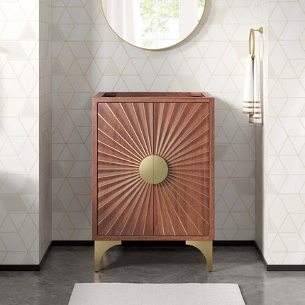 Modway EEI-6165-WAL Daylight 24" Bathroom Vanity Cabinet Walnut Modway
