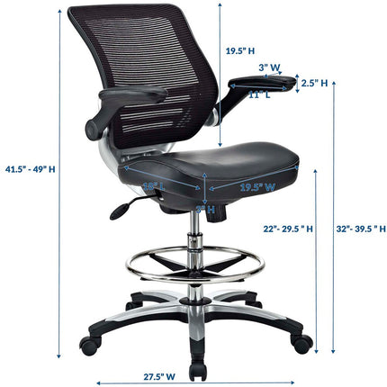 Modway EEI-211 Edge Drafting Chair Modway