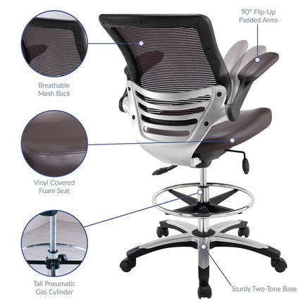 Modway EEI-211 Edge Drafting Chair Modway