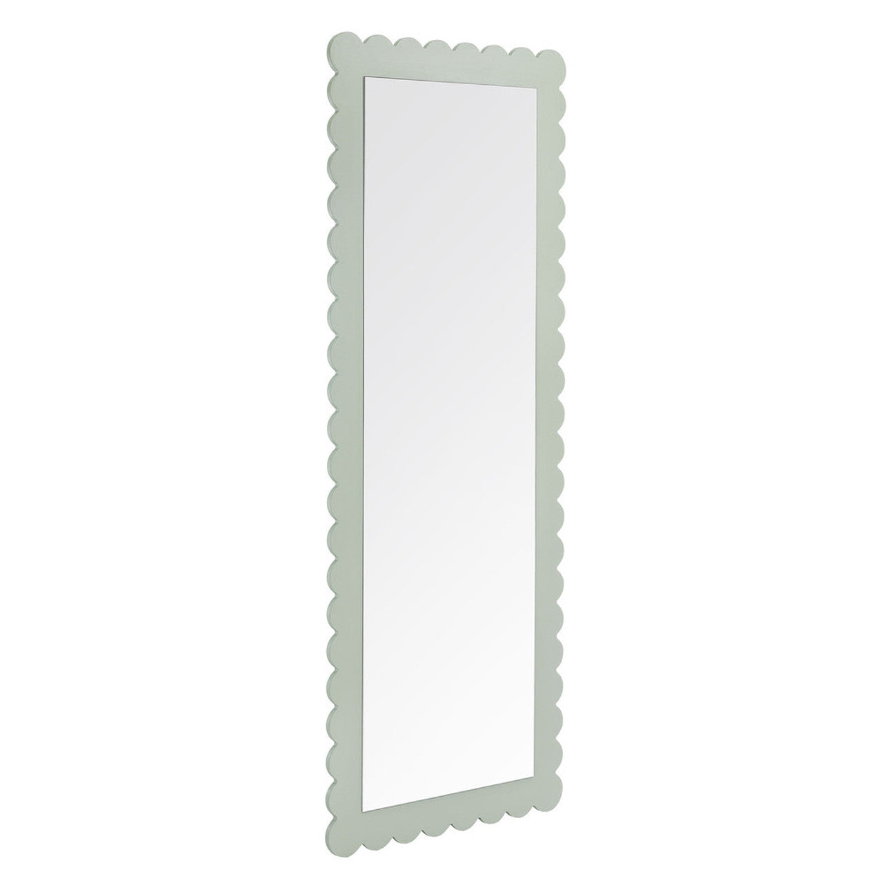 Modway EEI-7117 Emmeline Scalloped Rectangle Floor Mirror