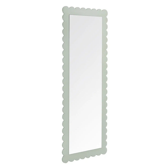 Modway EEI-7117 Emmeline Scalloped Rectangle Floor Mirror Modway