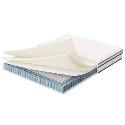 Modway MOD-6135-WHI Jenna 8" Innerspring and Foam Queen Mattress White Modway