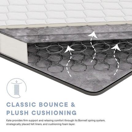 Modway MOD-5772-WHI Kate 6" Twin Mattress Modway