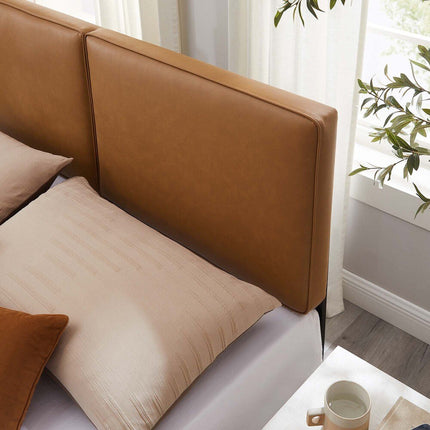 Modway MOD-7150-TAN Lindee Vegan Leather King Headboard Tan Modway