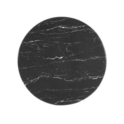 Modway EEI-5533-GLD-BLK Lippa 28" Round Faux Marble Bar Table Gold Black Modway