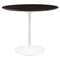 Modway EEI-5157-WHI-CHE Lippa 36" Round Wood Dining Table White Cherry Walnut Modway