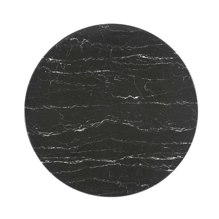 Modway EEI-5238-GLD-BLK Lippa 40" Round Faux Marble Dining Table Gold Black Modway