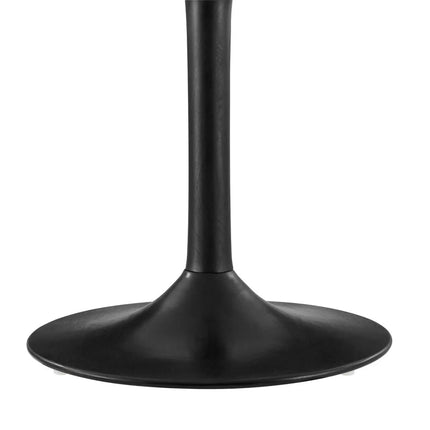Modway EEI-7051 Lippa 48" Round Solid Wood Dining Table in Black Modway
